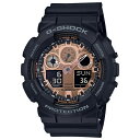 楽天ブランド腕時計 noppleCASIO G-SHOCK Gショック ジーショック カシオ 腕時計 アナデジ デジタル＆アナログ 多機能 ローズゴールド×ブラック 海外モデル GA-100MMC-1A 誕生日プレゼント 内祝い 母の日 お祝い