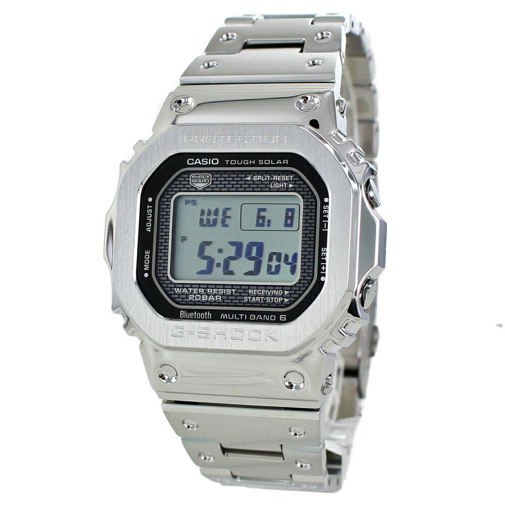 CASIO G-SHOCK Gショック ジーショック カシオ 時計 メンズ 父の日 腕時計 手表 ORIGIN オリジン 電波 タフソーラー Bluetooth搭載 スマートフォンリンク フルメタル シルバー GMW-B5000D-1JF【国内正規品】ビジネス 男性 誕生日ギフト お洒落 記念日 ランキング お祝い
