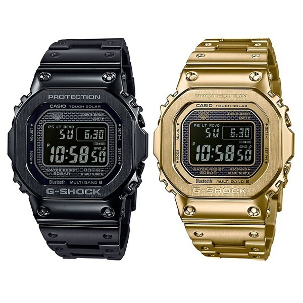 カシオ G-SHOCK 腕時計（メンズ） 【選べる2モデル】CASIO G-SHOCK Gショック ジーショック カシオ 時計 メンズ 腕時計 ORIGIN オリジン 電波受信 タフソーラー Bluetooth スマートフォンリンク フルメタル GMW-B5000GD 国内正規品 誕生日プレゼント 内祝い 父の日 お祝い