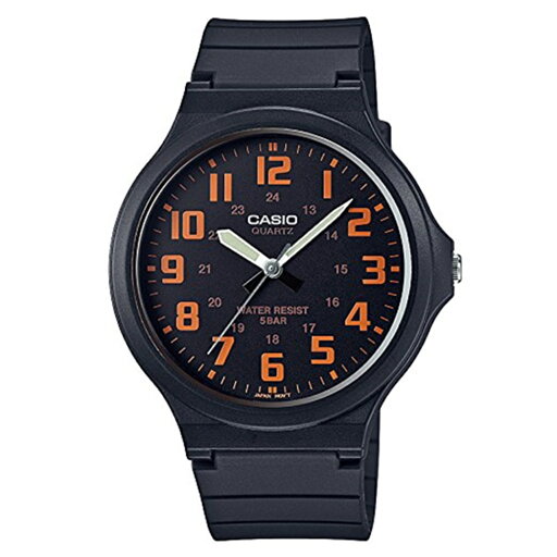 【時計収納ケース付き!】【国内正規品】CASIO カシオ 腕時計 手表 メンズ レディース チープカシオ チプカシ レトロ シンプル アナログ 黒 ブラック オレンジ MW-240-4BJF ブランド 誕生日プレゼント クリスマス プレゼント ランキング お祝い