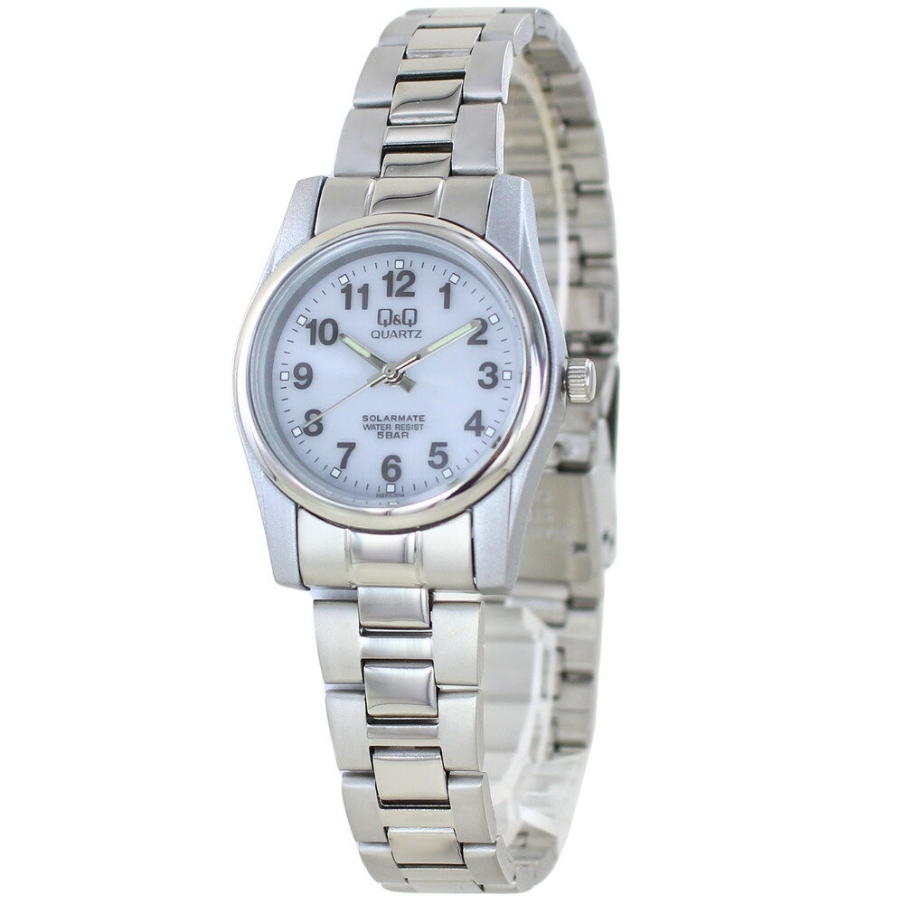 国内正規品 シチズン 腕時計 手表 レディース ソーラー 防水 おしゃれ 軽い 見やすい アナログ Q&Q キューアンドキュー 白 シルバー ステンレス お祝い...