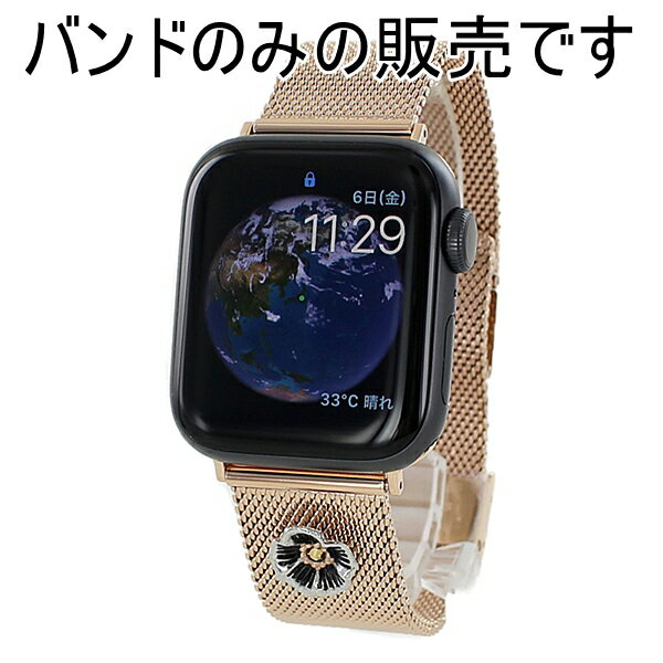 コーチ アップルウォッチ ベルト バンド レディース かわいい メッシュ ローズゴールド 交換ベルト 替えベルト 38mm 40mm 41mm 42mm シリーズ 10 9 8 7 SE 全シリーズ対応 Apple Watch 10 誕生日 プレゼント おすすめ ギフト 卒業 入学 お祝い