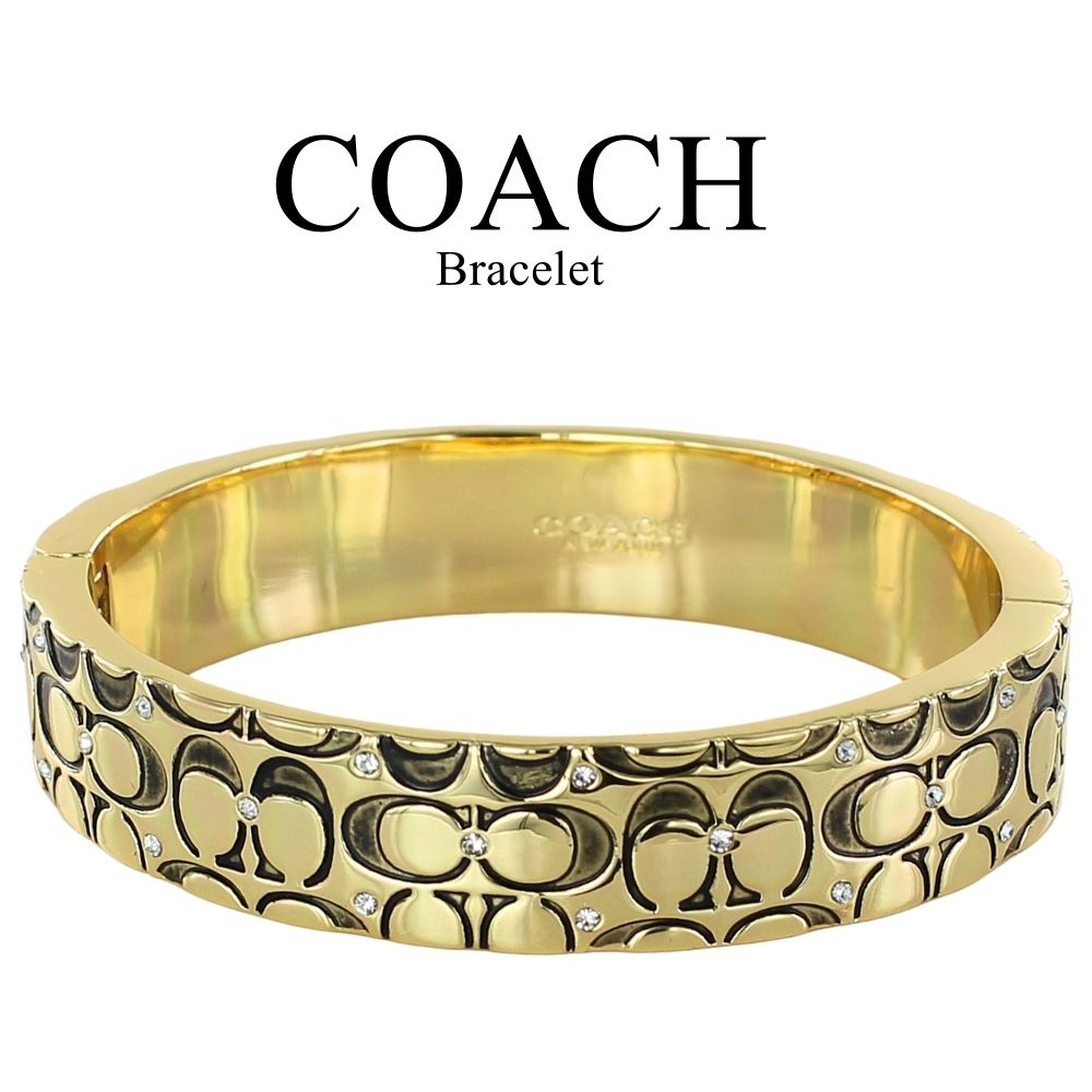 コーチ バングル ブレスレット レディース ブランド ゴールド 太め 大人 かわいい Cロゴ おしゃれ シンプル 誕生日プレゼント 女性 結婚式 結婚記念日 お...
