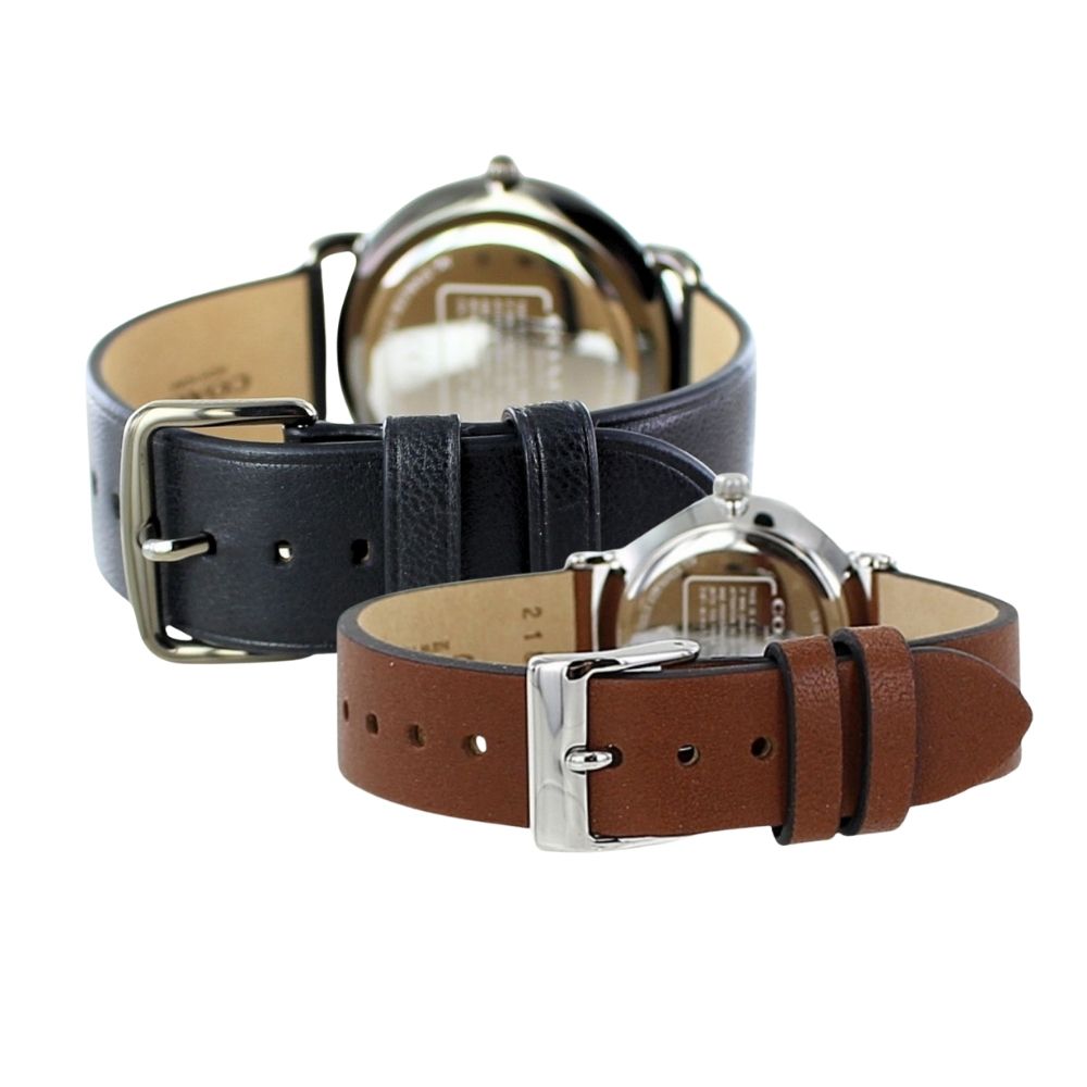 ペアウォッチ コーチ COACH 腕時計 メンズ レディース ペアセット おしゃれ ブラック×ブラウン レザーベルト シンプル カップル 夫婦 両親 ペアギフト 誕生日 記念日 クリスマス プレゼント ランキング お祝い