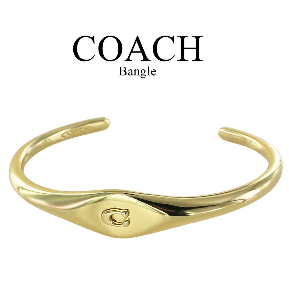 コーチ バングル レディース ゴールド Cロゴ メタル ブレスレット COACH ブランド アクセサリー シンプル 上品 おしゃれ 彼女 女性 ギフト 誕生日 ...