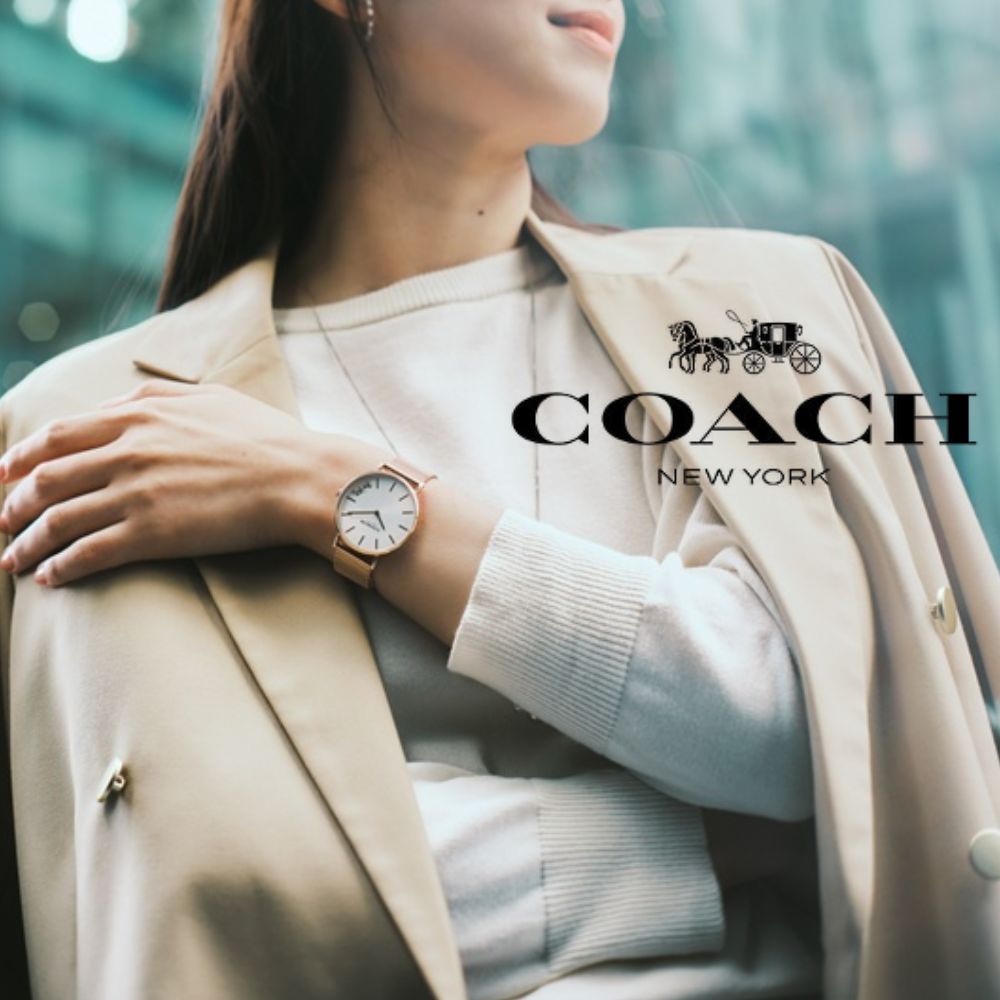 コーチ 腕時計 正規品 5年保証 対象商品 COACH 純正 ショッパー付き レディース ユニセックス 36mm メッシュベルト シンプル スリム シルバー エリオット 馬車ロゴ おしゃれ 時計 男女兼用 ギフト 誕生日 記念日 14504382 クリスマス プレゼント ランキング お祝い