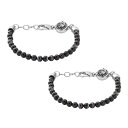 DIESEL ディーゼル ペアブレスレット ファッション アクセサリー アクセ ユニセックス メンズ 父の日 レディース 母の日 ブラック シルバー 数珠タイプ...