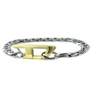 ディーゼル チェーンブレスレット メンズ レディース ペアでも使える 男女兼用 シルバーアクセサリー チェーン ブレスレット 友達 彼氏 彼女 誕生日 DIES...