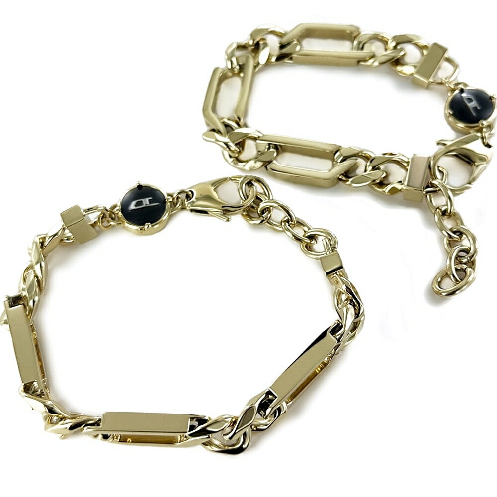 ペアブレスレット ディーゼル おそろい お揃い チェーンブレスレット ペア アクセサリー 誕生日 記念日 結婚祝い 友達 ペアルック カップル おしゃれ ギフト...