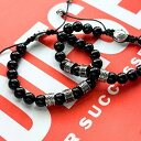 ディーゼル ペアブレスレット ブランド 数珠タイプ ブラック ペア カップル お揃い シンプル おしゃれ 兄弟 友達 誕生日 結婚記念日 夫婦 両親 贈り物 ペ...