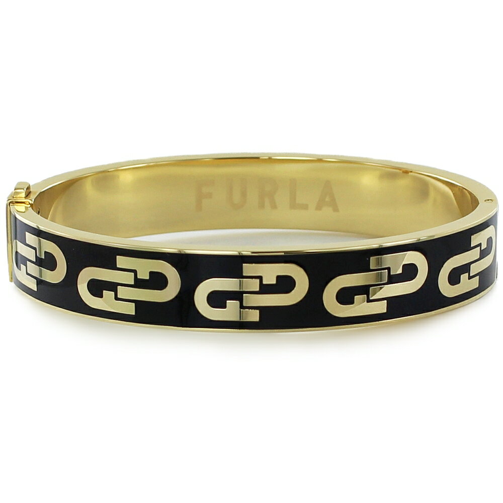 フルラ ブレスレット バングル レディース ブラック ゴールド シンプル おしゃれ 結婚記念日 妻 彼女 誕生日プレゼント 女性 母 ギフト ギフト ブレスレッ...