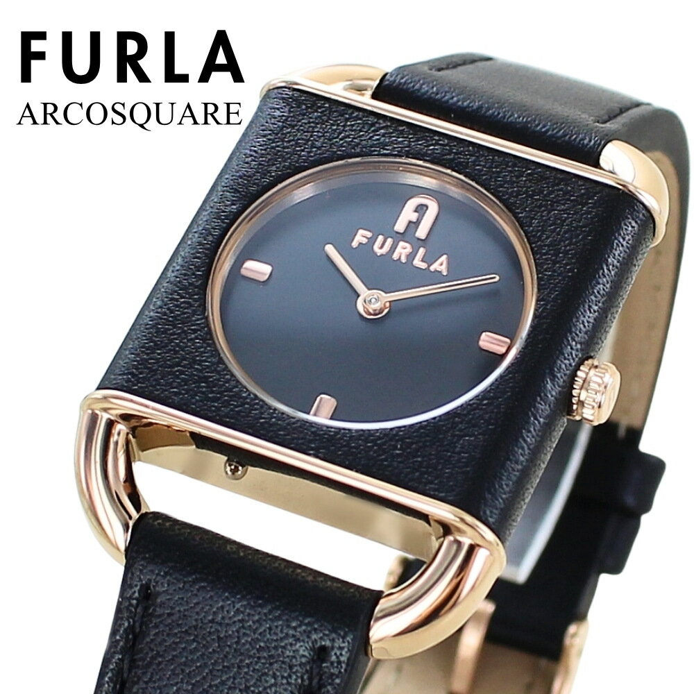 フルラ 腕時計 レディース ブランド ブラック 革 レザー アルコ スクエア ブラック文字盤 時計 小さい シンプル かわいい おしゃれ 大人 女性 母 妻 彼女 時計 記念日 贈り物 サプライズ 家族 友達 同僚 ギフト 誕生日プレゼント 並行輸入品