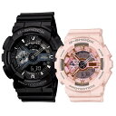 ペアウォッチ CASIO G-SHOCK Gショック ジーショック カシオ 時計 メンズ レディース 腕時計 手表 Sシリーズ アナログ デジタル アナデジ Sシリーズ ミッドサイズ ペア ウォッチ ブラック ピンク お揃い おしゃれ 海外モデル 誕生日プレゼント 卒業 入学 お祝い(2)