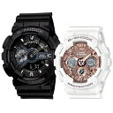 ペアウォッチ CASIO G-SHOCK Gショック ジーショック カシオ 時計 メンズ レディース 腕時計 手表 Sシリーズ アナログ デジタル アナデジ Sシリーズ ミッドサイズ ブラック ホワイト お揃い 海外モデル 誕生日プレゼント ランキング お祝い