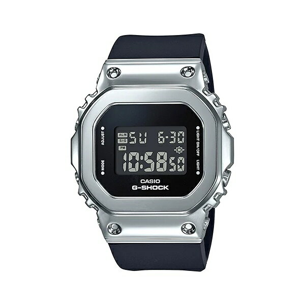 カシオ ビジネス腕時計 レディース CASIO G-SHOCK ユニセックス 小型 軽量 カップル Gショック ジーショック カシオ メンズ レディース 腕時計 デジタル スクエア 海外モデル シルバーメタルカバー 防止 樹脂バンド 内祝い 母の日 お祝い