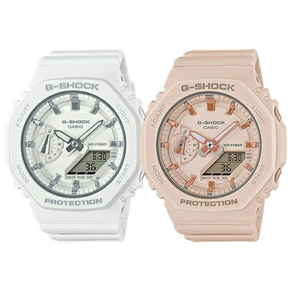 CASIO G-SHOCK ペアウォッチ お揃い 恋人 カップル カシオ Gショック ペア 時計 メンズ レディース 腕時計 手表 デジタル コンパクト 薄型ケース 軽い ミドルサイズ ホワイト ベージュ ペアルック 記念日 卒業 入学 お祝い