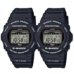 国内正規品 カシオ 時計 ペアウォッチ シェア 腕時計 Gショック G-SHOCK ジーショック G-LIDE 電波ソーラー デジタル 20気圧防水 黒 ブラック GWX-5700CS-1JFGWX-5700CS-1JF 男女 カップル ペアセット 誕生日ギフト お洒落 内祝い 母の日 お祝い