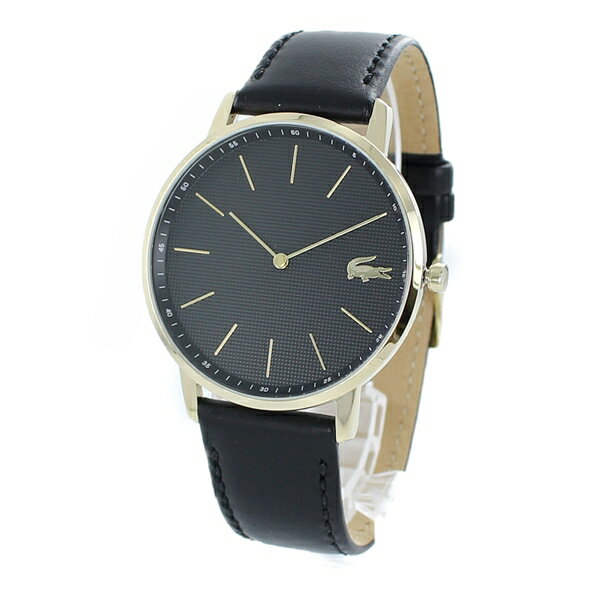 LACOSTE ラコステ 時計 メンズ 腕時計 ブラック ゴールド 黒 レザー 革 シンプル用 とけい 2011004 誕生日プレゼント 内祝い 父の日 お祝い