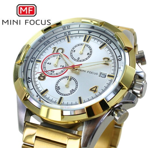 正規品 MINI FOCUS メンズ腕時計 クロノグラフ クォーツ 日付表示 ステンレスバンド かっこいい 腕時計 手表 メンズ 父の日 ゴールド シルバー 高級感 おしゃれ ビジネス カジュアル 誕生日 プレゼント 男性 旦那 彼氏 ギフト 就職祝い ランキング お祝い 正規品 MINI FOCUS メンズ腕時計 クロノグラフ クォーツ 日付表示 ステンレスバンド かっこいい 腕時計 手表 メンズ 父の日 ゴールド シルバー 高級感 おしゃれ ビジネス カジュアル 誕生日 プレゼント 男性 旦那 彼氏 ギフト 就職祝い ランキング お祝い