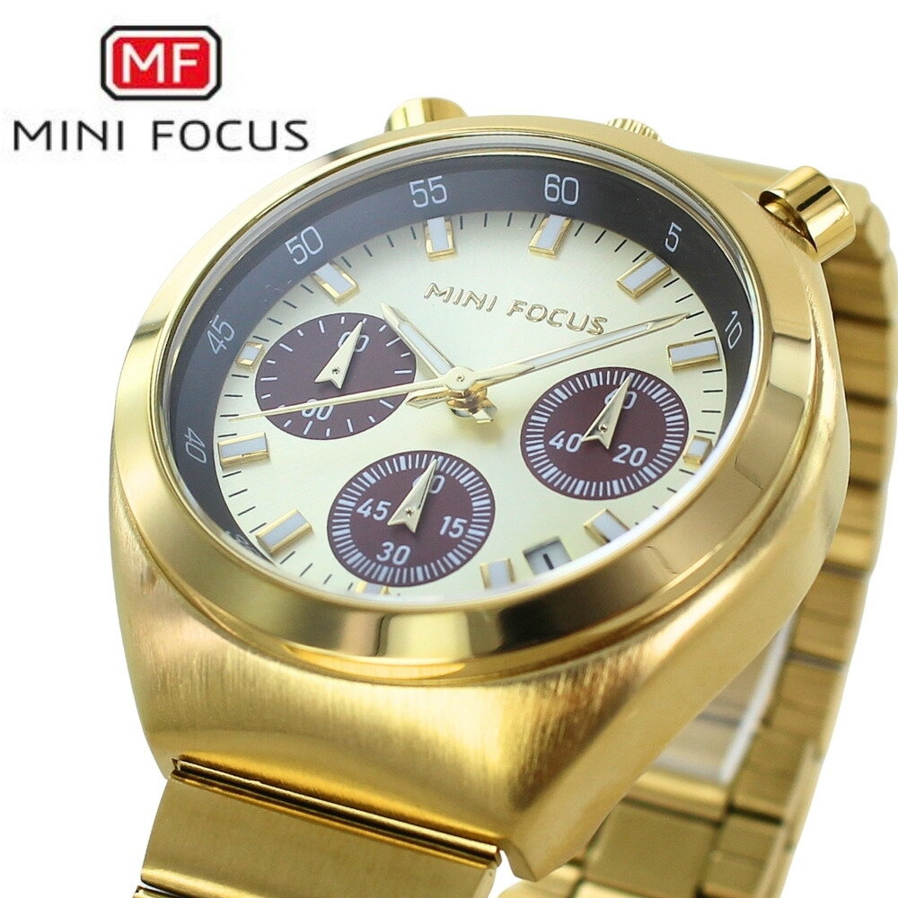 正規品 MINI FOCUS レディース腕時計 おしゃれ 高級感 レディース 腕時計 ゴールド ステンレス クオーツ 大人 女性 向け 時計 誕生日プレゼント 彼女 妻 女友達 ギフト 記念日 就職祝い 成人 卒業 入学