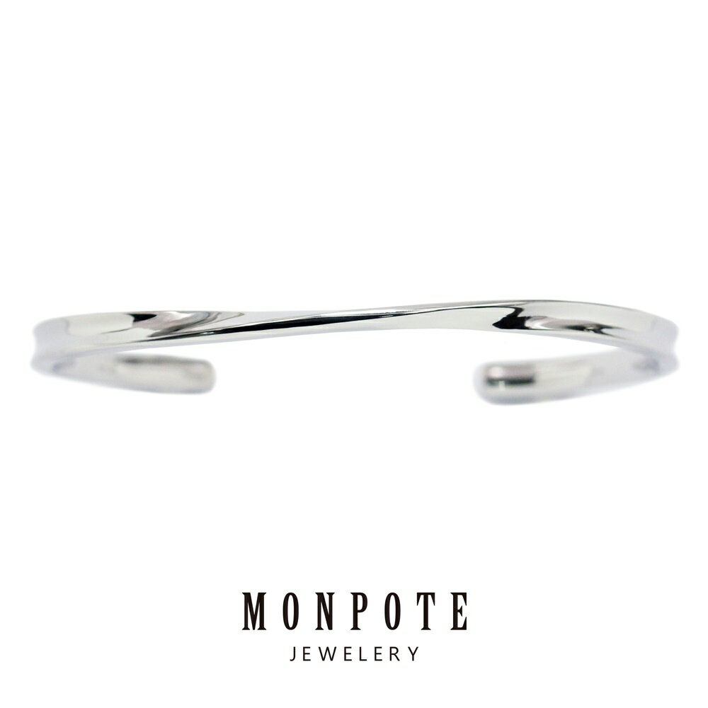 モンポット バングル ブレスレット レディース 普段使い おしゃれ 大人 女性 誕生日 シルバーアクセサリー きれい シンプル 結婚祝い 結婚記念日 母 妻 彼...