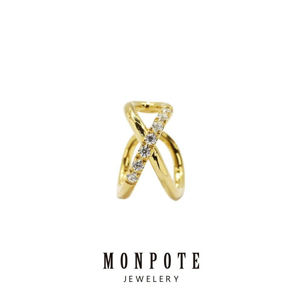 モンポット イヤーカフ レディース 大きめ シンプル 片耳用 シルバー925 イエローゴールド エタニティ かっこいい 上品 普段使い おしゃれ 大人 女性 誕...