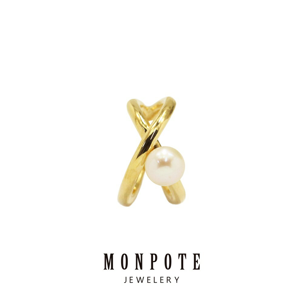 モンポット イヤーカフ パール 大ぶり 大きい レディース シンプル 片耳用 シルバー925 イエローゴールド かっこいい 上品 普段使い おしゃれ 大人 女性...