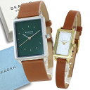 長く使える ペアギフト ペアウォッチ スカーゲン ペア 腕時計 革ベルト ブラウンレザー グリーン ホワイト メンズ 父の日 レディース 母の日 お揃い カップル ペアギフト 夫婦 プレゼント 大人 ペアルック ランキング お祝い(2)