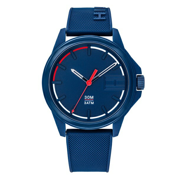 トミーヒルフィガー Tommy 腕時計 メンズ ブルー ネイビー 紺色 シリコン用 時計 1791625 誕生日プレゼント 内祝い 父の日 お祝い