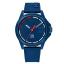 トミーヒルフィガー Tommy 腕時計 メンズ ブルー ネイビー 紺色 シリコン用 時計 1791625 誕生日プレゼント 内祝い 母の日 お祝い