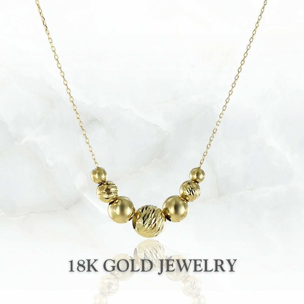 K18 18金 ネックレス ゴールド レディース チェーン カジュアル フォーマル おしゃれ アクセサリー 高級感 華奢 軽量 女性 母 妻 誕生日 記念日 ギフト クリスマス プレゼント ランキング お祝い