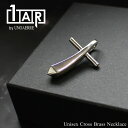 正規品 ショッパー付き 1AR by UNOAERRE クロス ネックレストップ ネックレスチャーム メンズ レディース 真鍮 イタリア製 ペンダントトップ ペンダントヘッド ホワイトシルバー プレゼント ギフト 男性 女性 誕生日 結婚記念日 成人式 贈り物 ランキング お祝い