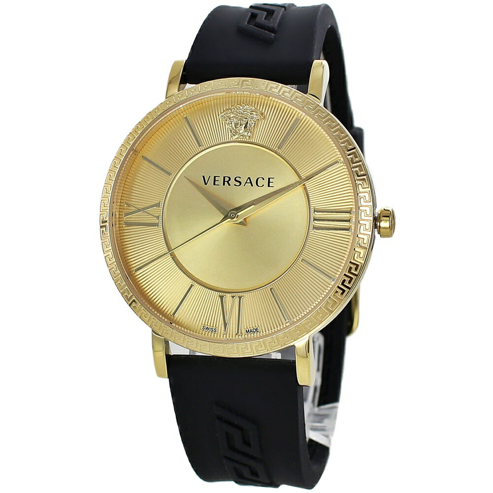 ヴェルサーチェ 腕時計 レディース ユニセックス ヴェルサーチ 女性 プレゼント 時計 ブラック ラバーベルト 実用的 ギフト ハイブランド 20代 30代 40代 記念日 誕生日 おしゃれ シンプル フォーマル ビジネス 内祝い 母の日 お祝い