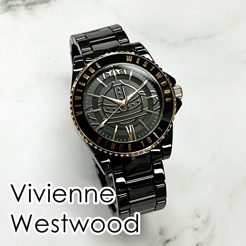 ヴィヴィアンウエストウッド ヴィヴィアンウエストウッド 腕時計 メンズ レディース セラミック ブラック ブレスレット 時計 10代 20代 30代 誕生日プレゼント おしゃれ ブランド 彼氏 彼女 記念日 ギフト 内祝い 父の日 お祝い