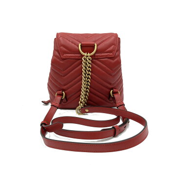 10/15〜【全品ポイント5倍&なくなり次第終了最大5万円OFFクーポン】グッチ GUCCI リュックサック バックパック リュックサック バックパック バッグ レザー レディース レッド系 レッド 528129 【中古】