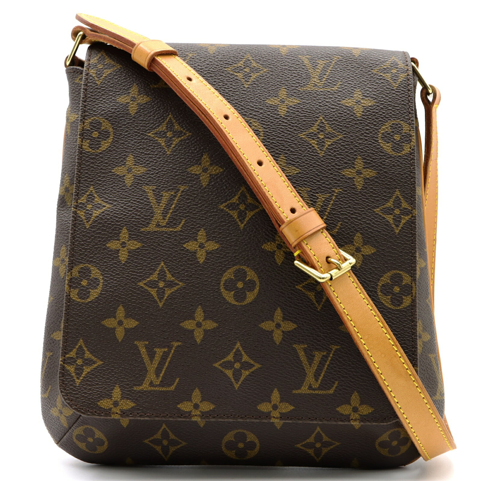 ルイ・ヴィトン LOUIS VUITTON ミュゼット・サルサ ショート ショルダーバッグ バッグ PVCコーティングキャンバス レザー モノグラム レディース ブラウン系 M51258 【中古】 | ブランド ブランドバッグ バック ショルダーバック ショルダー 肩掛け