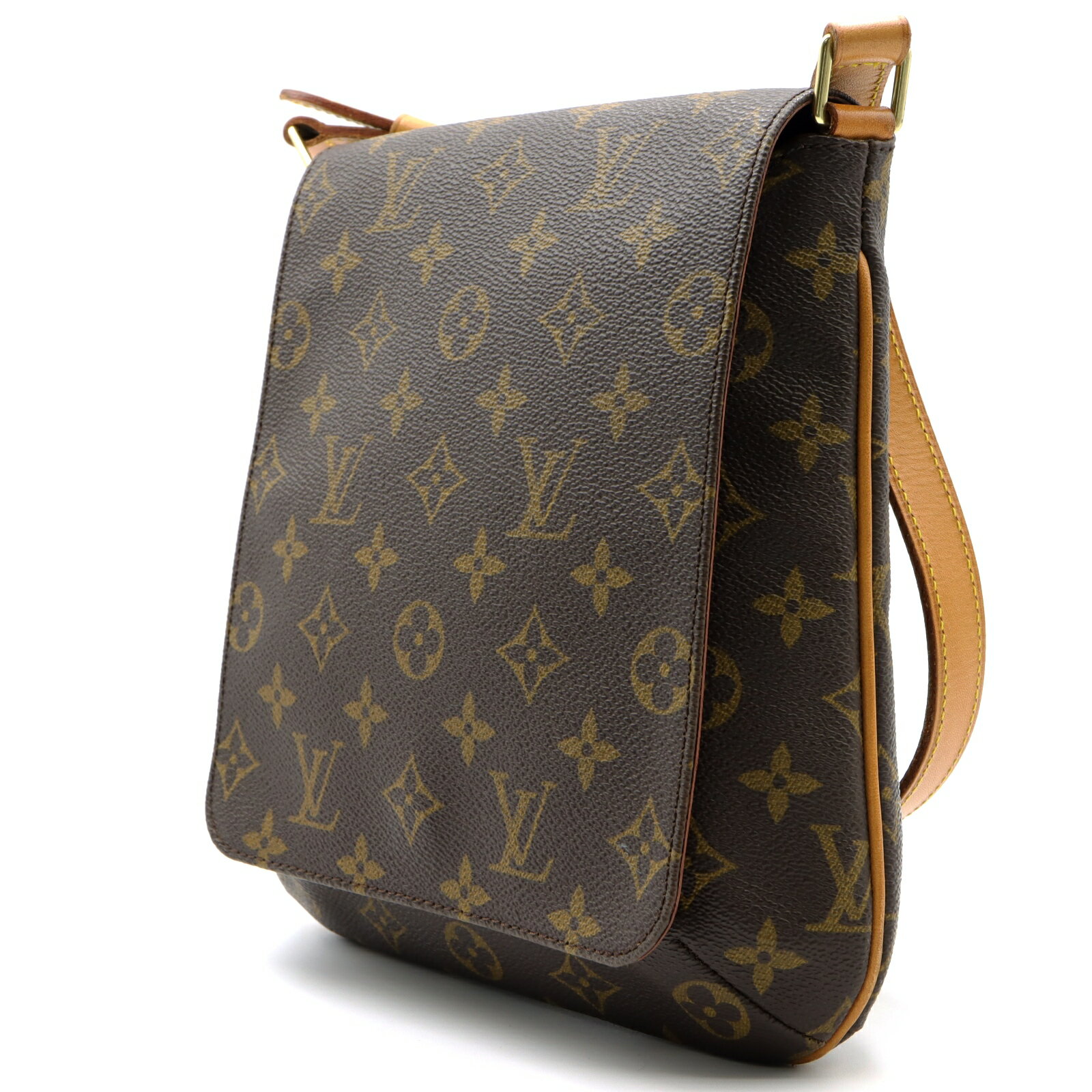 ルイ・ヴィトン LOUIS VUITTON ミュゼット・サルサ ショート ショルダーバッグ バッグ PVCコーティングキャンバス レザー モノグラム レディース ブラウン系 M51258 【中古】 | ブランド ブランドバッグ バック ショルダーバック ショルダー 肩掛け