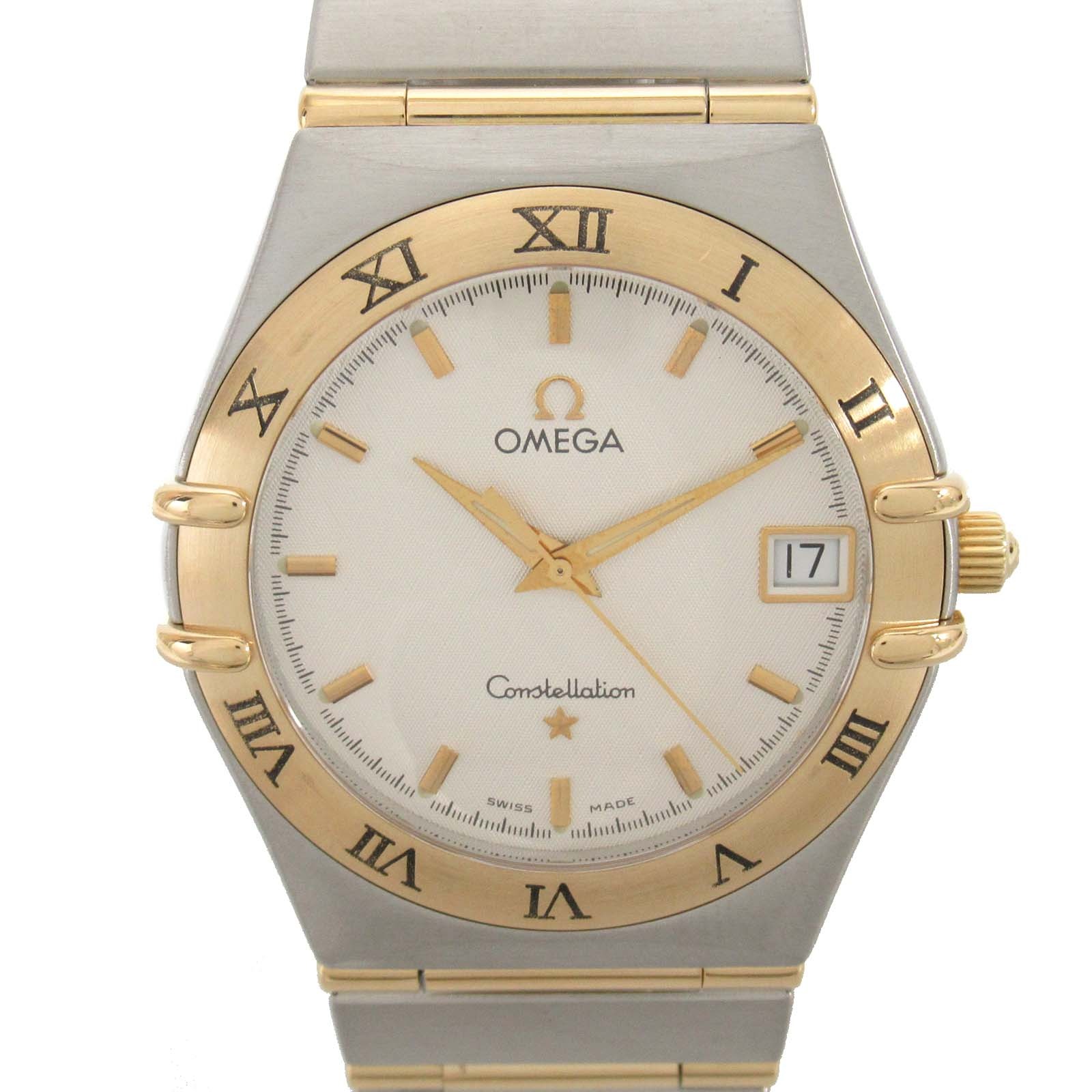 オメガ OMEGA コンステレーション 腕時計 時計 K18 （イエローゴールド） ステンレススチール メンズ ホワイト系 ホワイト 【中古】 | レディース ボーイズ ブランド ブランド時計 ブランド腕時計 ウォッチ