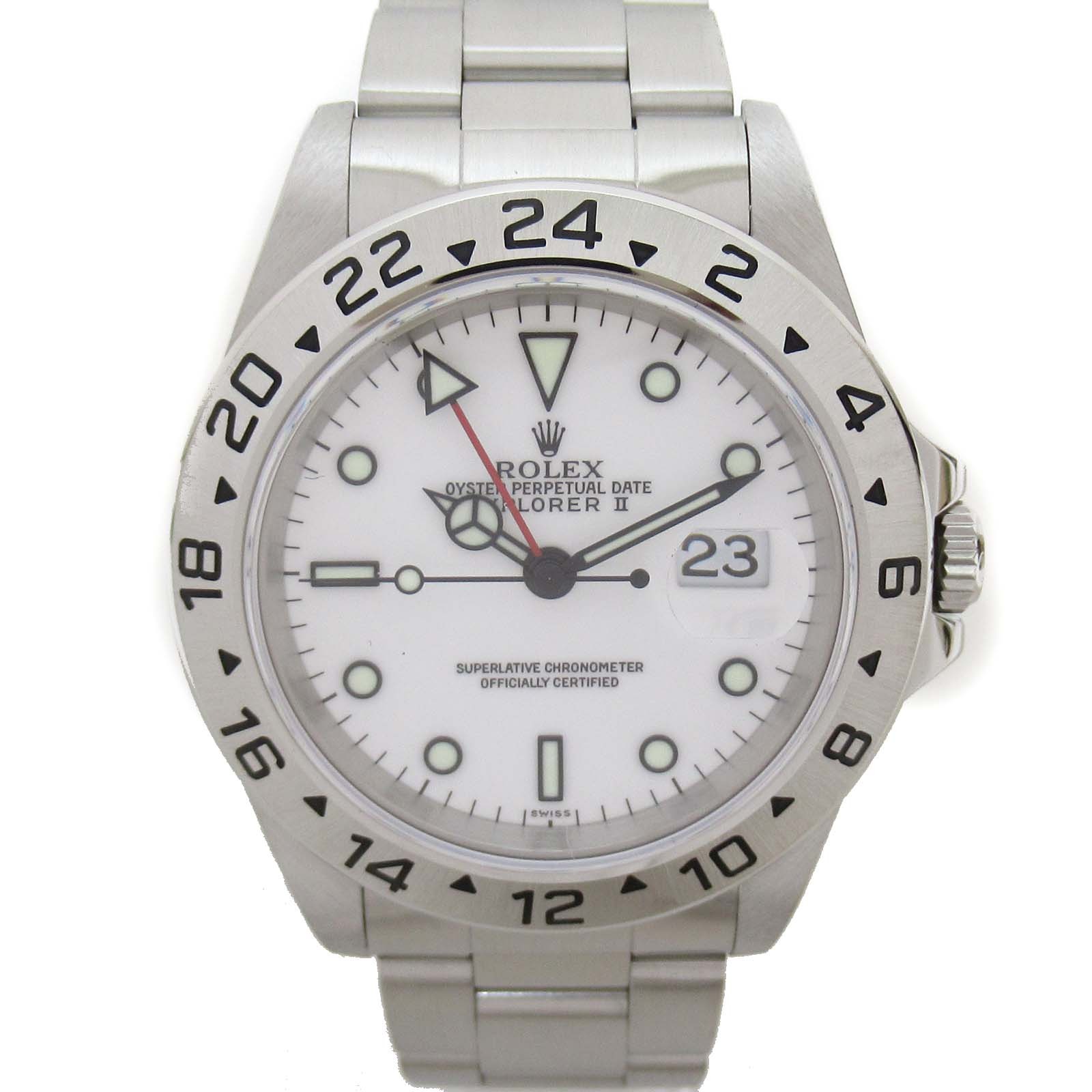 ロレックス ROLEX エクスプローラー2 腕時計 腕時計 時計 ステンレススチール メンズ ホワイト系 WH 16570 【中古】