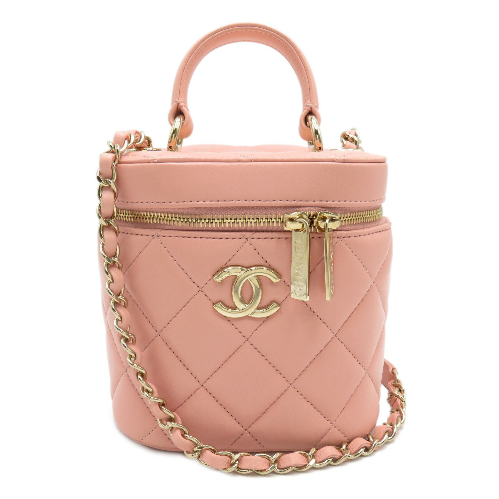 シャネル CHANEL バニティバッグ 縦型 2way ショルダーバッグ バッグ ラムスキン (羊革) レディース ピンク系 ピンク 【中古】 | ブランド ブランドバッグ バック ショルダーバック ショルダー 肩掛け | BRANDOFF TOKYO