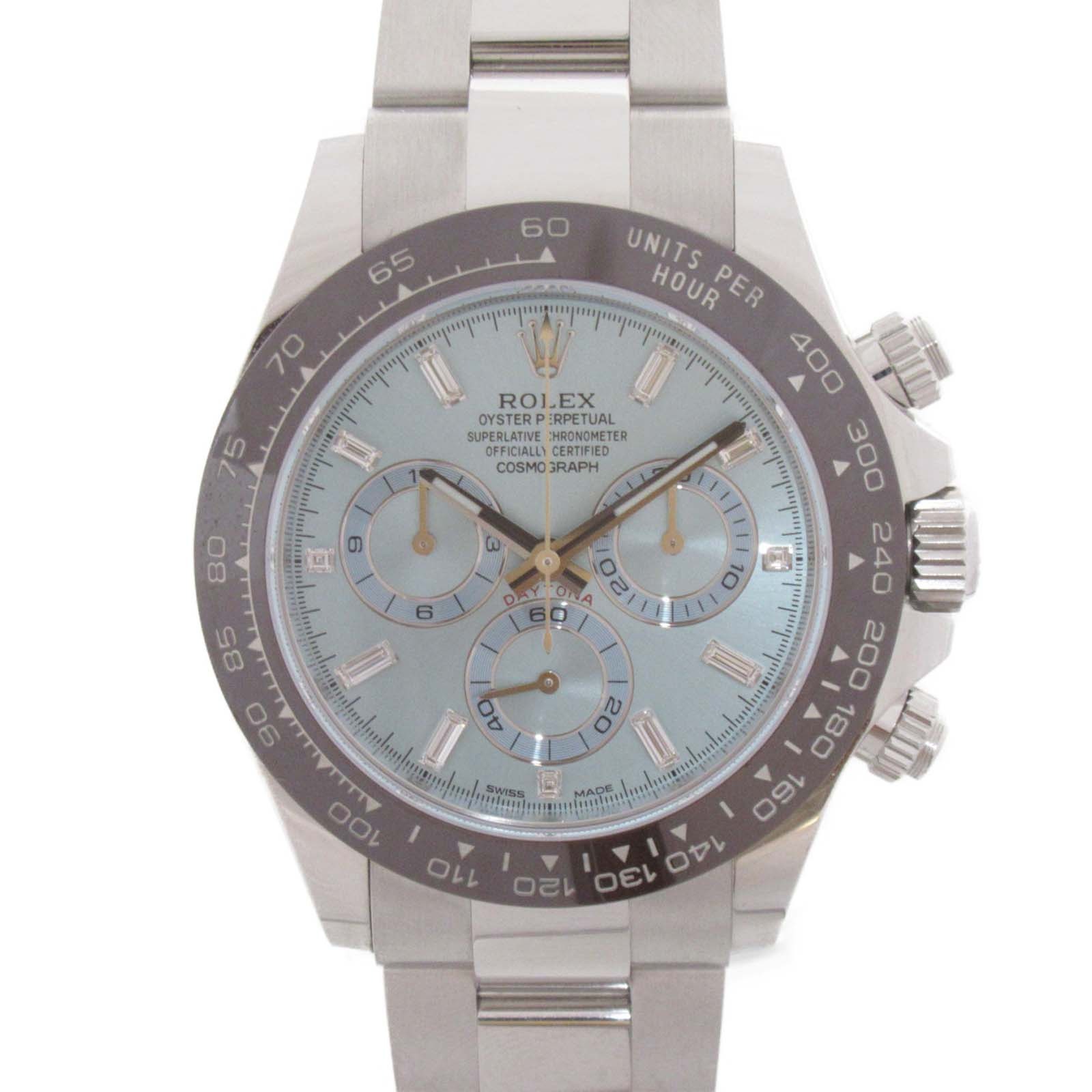 ロレックス ROLEX デイトナ 腕時計 時計 Pt950プラチナ ダイヤモンド メンズ ブルー系 アイスBL 116506A 【中古】 | ブランド ブランド時計 ブランド腕時計 ウォッチ