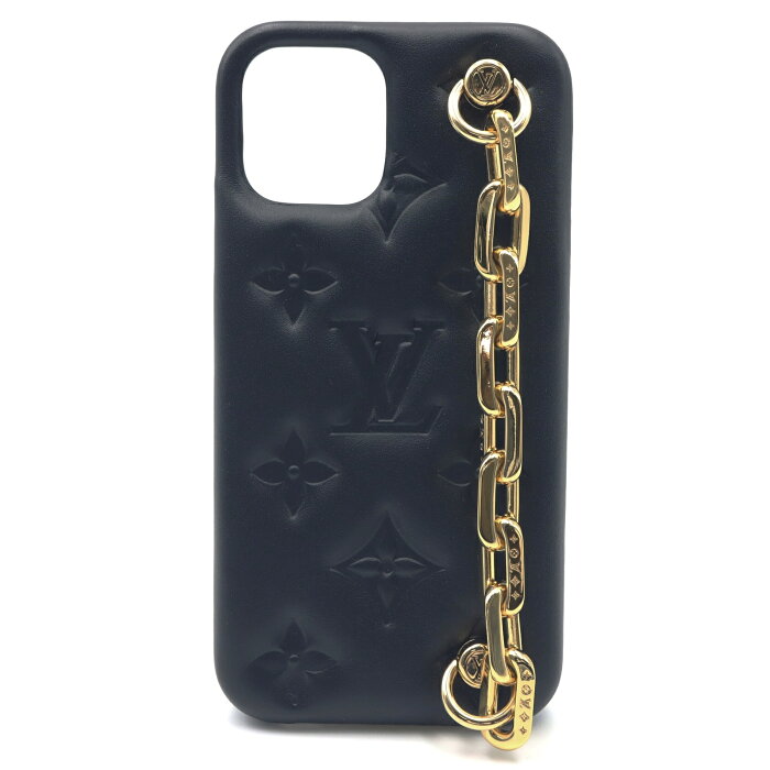 ルイ・ヴィトン LOUIS VUITTON IPHONE・バンパー クッサン 12 IPHONEケース / 12PRO用 アクセサリー ラムスキン （羊革） ラムレザー メンズ レディース ブラック系 ブラック M81116 【中古】 | ブランド雑貨 ブランド小物 雑貨