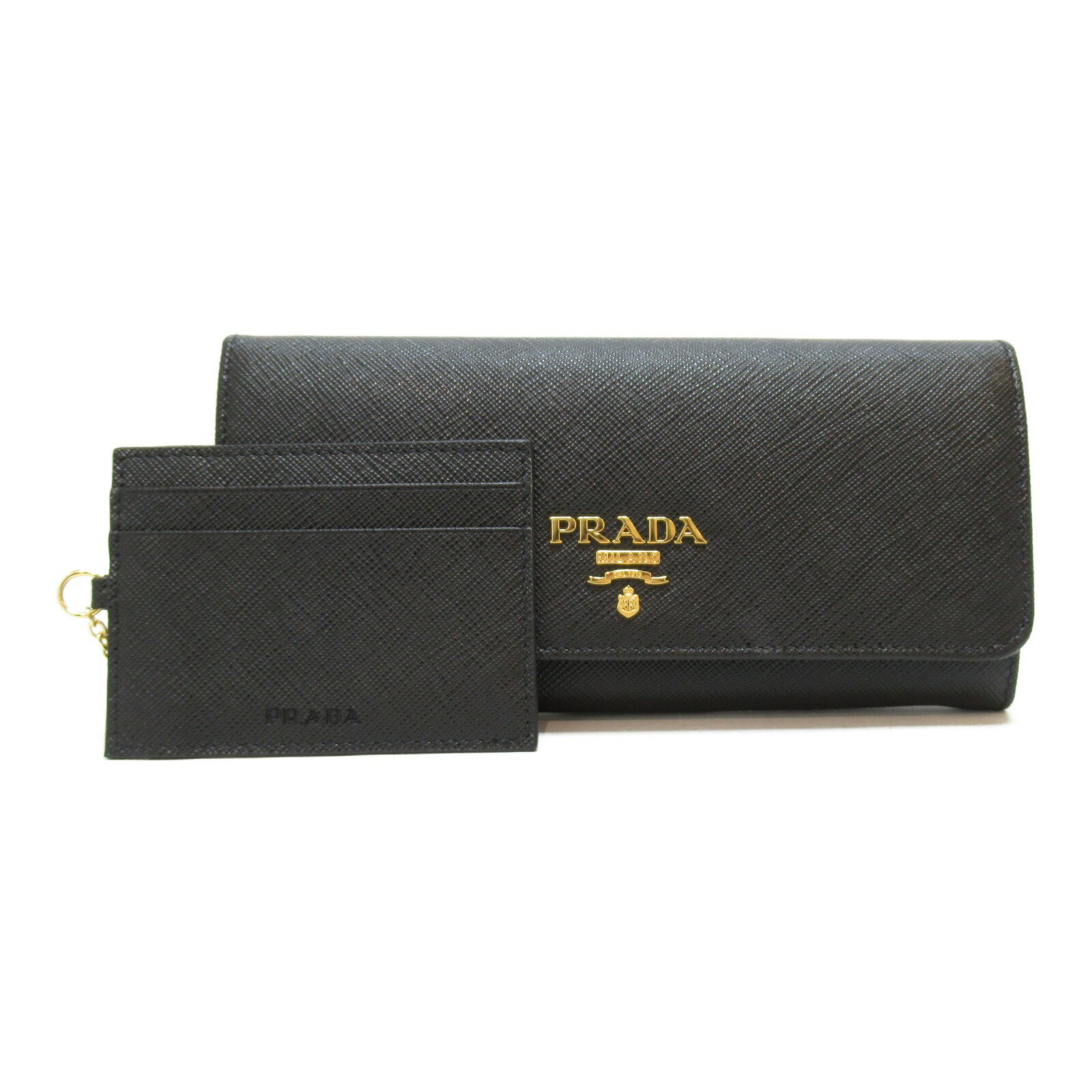 9/5 10時から【全品P5倍＆なくなり次第最大5万円OFFクーポン】 プラダ PRADA ZIP長財布 二つ折長財布 財布 レザー レディース ブラック系 ブラック 1MH132QWANERO 【新品】 | ブランド ブランド財布 レディース財布 サイフ