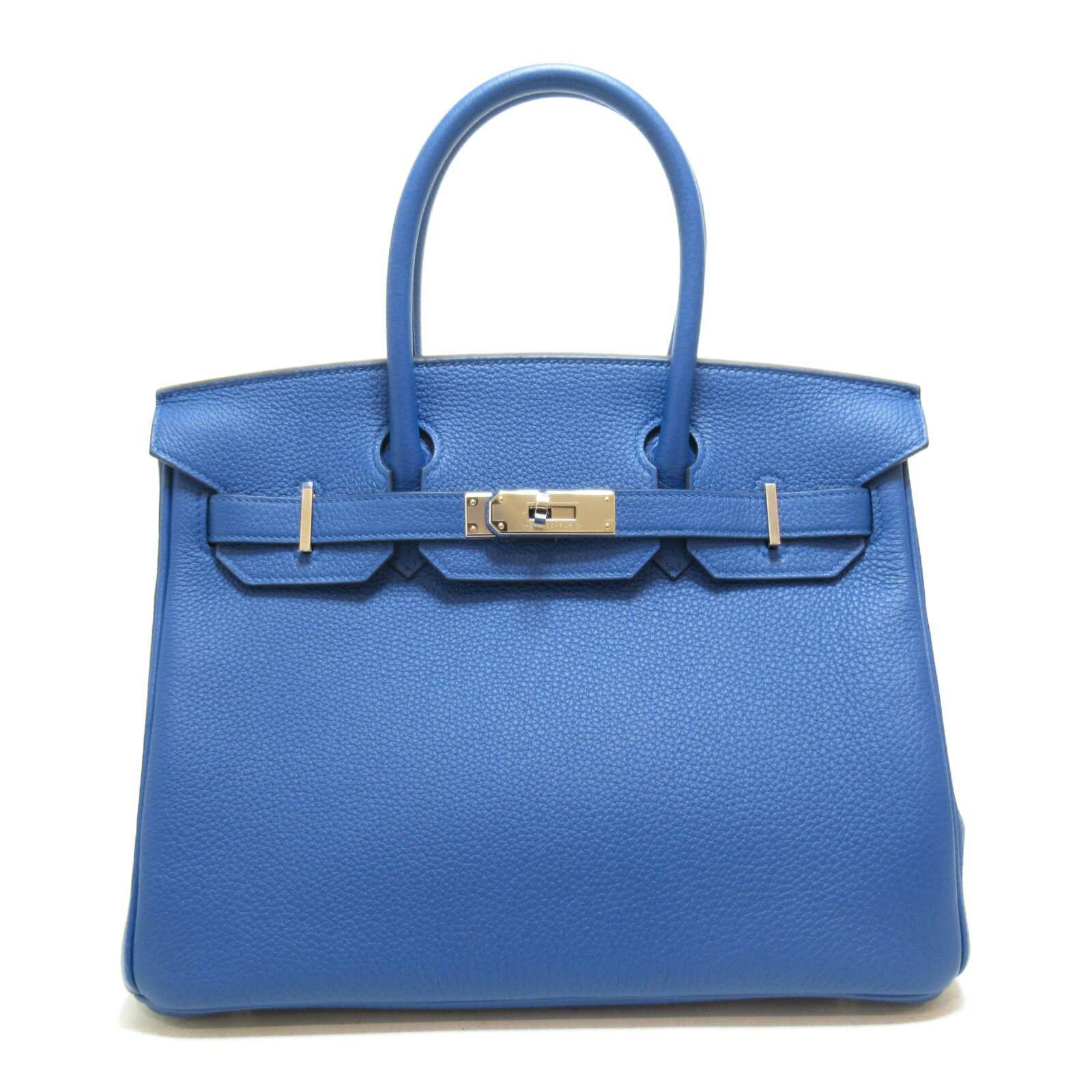 エルメス HERMES バーキン30 ハンドバッグ ハンドバッグ バッグ レザー トゴ レディース ブルー系 ブルーゼリージュ ブルーフランス/Z刻/SIL 【中古】のサムネイル