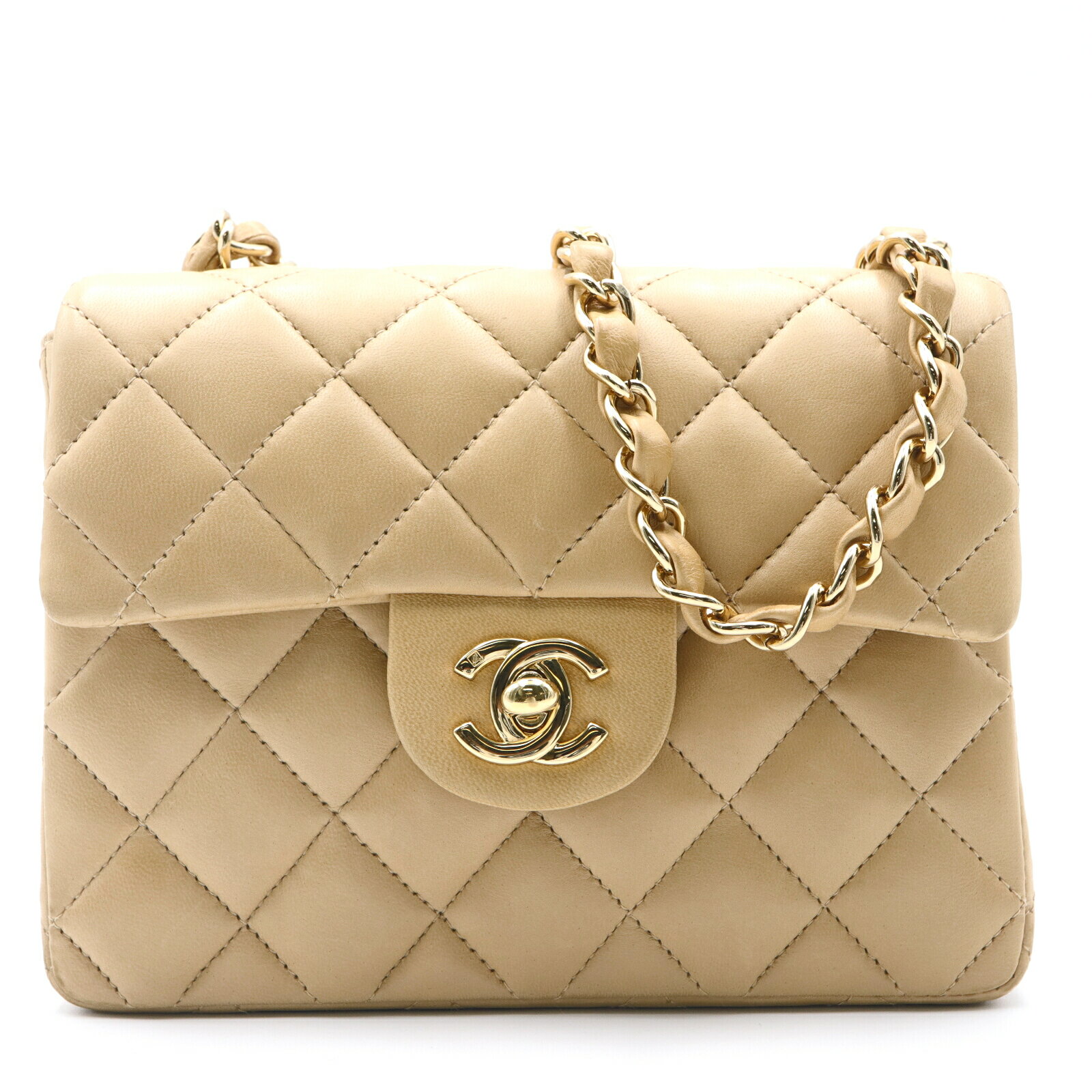 入手困難 CHANEL ミニマトラッセ ベージュ ラムスキン 楽天市場】シャネル CHANEL ミニマトラッセ チェーンショルダー