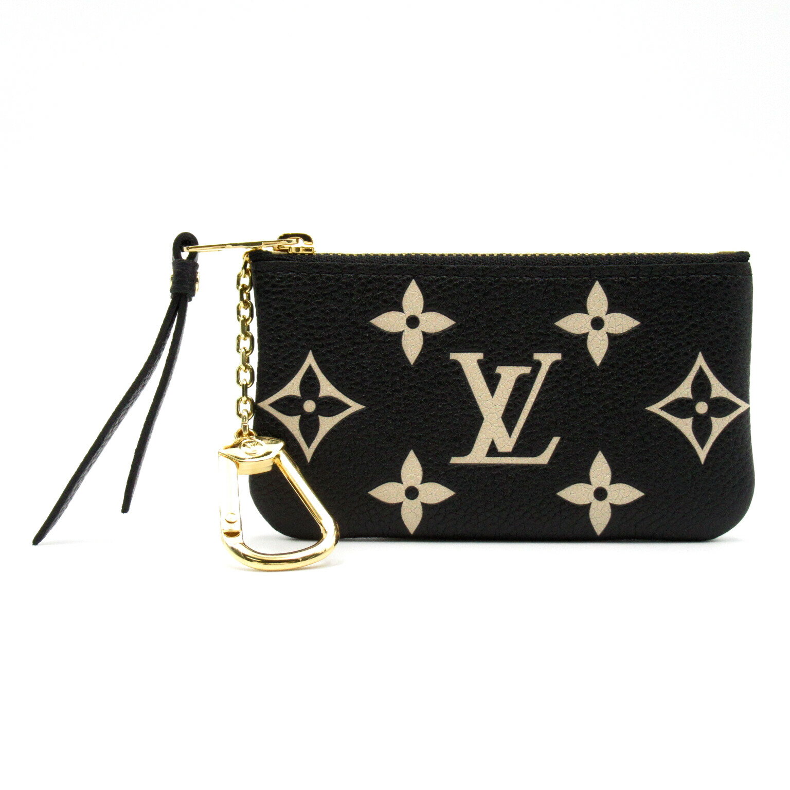 ルイ・ヴィトン LOUIS VUITTON ポシェット・クレ キー&コインケース コインケース 財布 型押しレザー モノグラム・アンプラント メンズ レディース ブラック系 M80885 【中古】 | ブランド ブランド財布 小銭 小銭入れのサムネイル