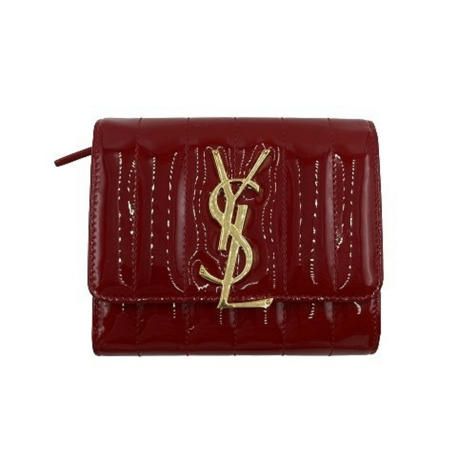 イヴ・サンローラン YVES SAINT LAURENT 三つ折長財布 財布 エナメル レディース レッド系 レッド 539976 【中古】 | ブランド ブランド財布 レディース財布 サイフ | BRANDOFF TOKYO