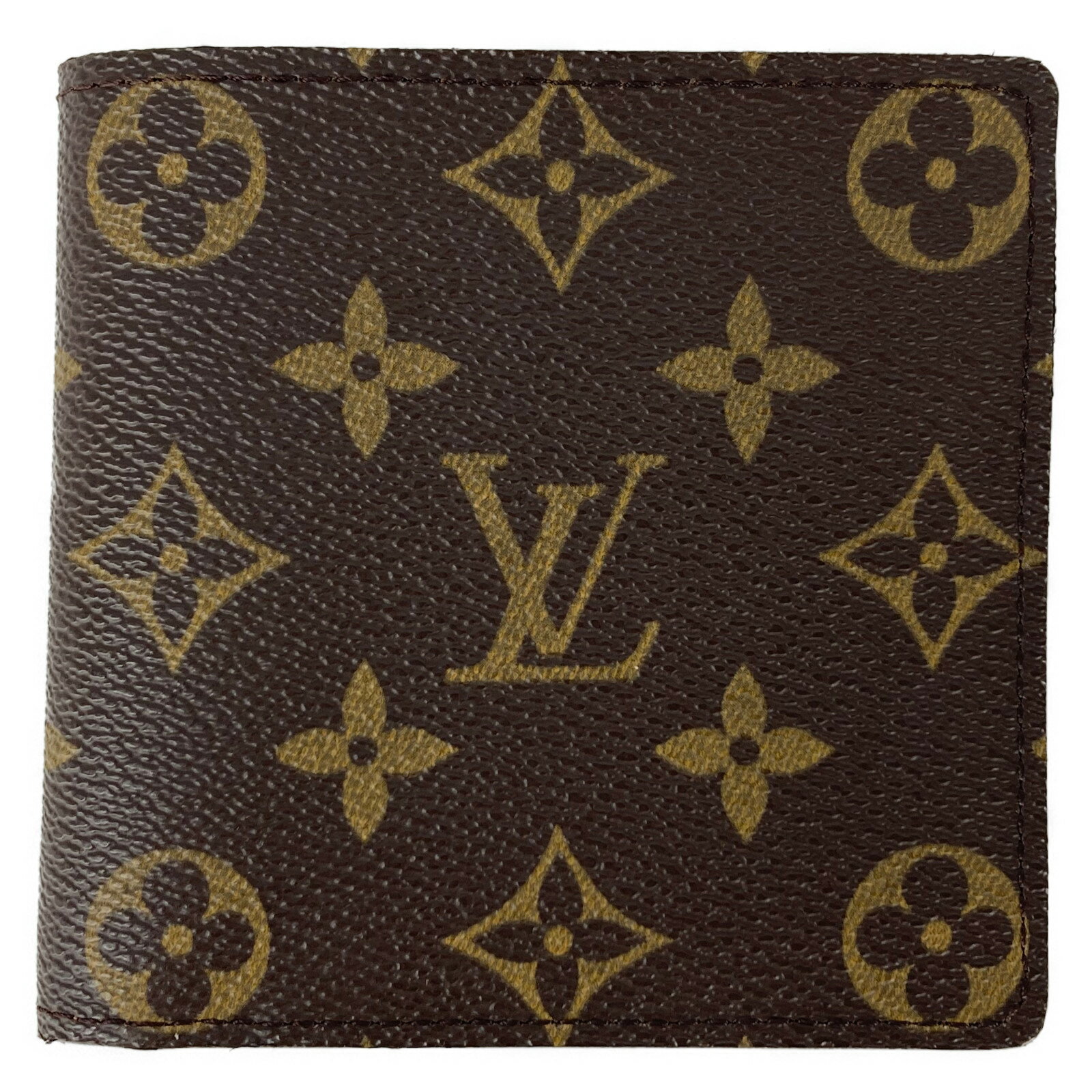 8/19 20時より【全品P5倍＆最大3万円OFFクーポン】 ルイ・ヴィトン LOUIS VUITTON ポルトビエカルトクレディモネ 二つ折り財布 財布 PVCコーティングキャンバス モノグラム メンズ ブラウン系 M61665 【中古】