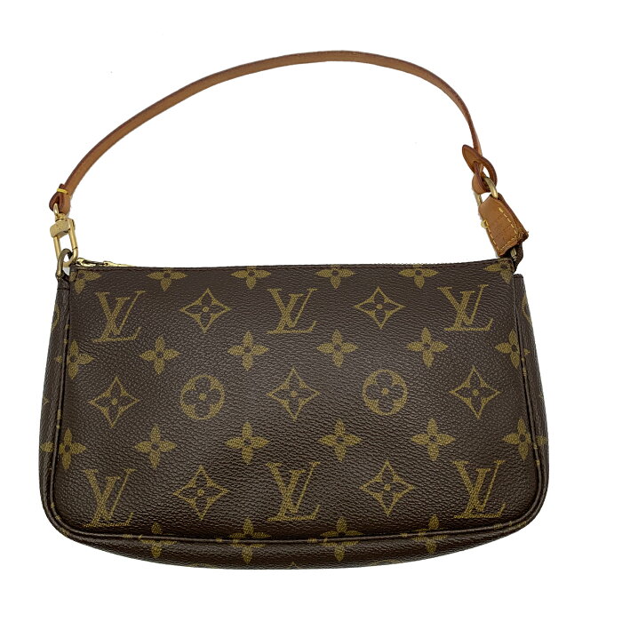 8/18 09:59まで【全品P5倍】 ルイ・ヴィトン LOUIS VUITTON ポシェット・アクセソワール アクセサリーポーチ（取っ手あり） バッグ PVCコーティングキャンバス モノグラム レディース ブラウン系 M51980 【中古】