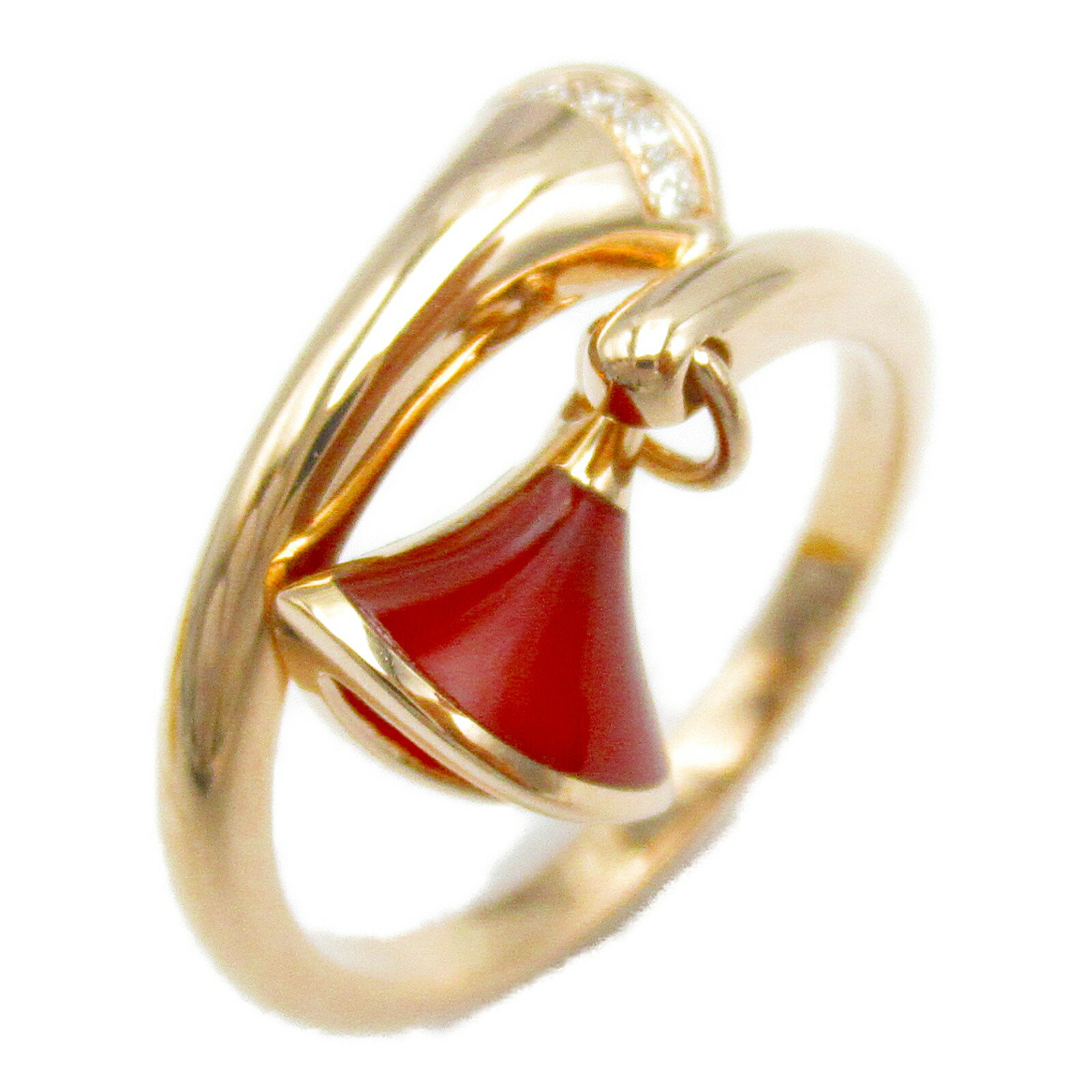 ブルガリ BVLGARI ディーヴァドリーム カーネリアン / ダイヤ リング リング・指輪 ジュエリー ダイヤモンド K18PG （ピンクゴールド） レディース レッド系 AN857404 【中古】 | ブランド アクセサリー 指輪のサムネイル